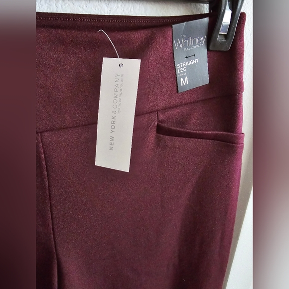 New York Burgandy Pants - Picture 3 of 6
